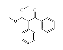 3,3-dimethoxy-1,2-diphenylpropan-1-one结构式