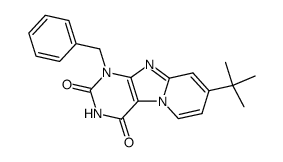 1-benzyl-8-(tert-butyl)pyrido[2,1-f]purine-2,4(1H,3H)-dione结构式