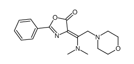 4-[1-(dimethylamino)-2-morpholin-4-ylethylidene]-2-phenyl-1,3-oxazol-5-one Structure