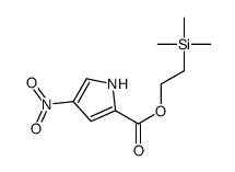 2-trimethylsilylethyl 4-nitro-1H-pyrrole-2-carboxylate结构式