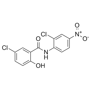 氯硝柳胺结构式