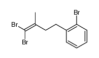 1-bromo-2-(4,4-dibromo-3-methylbut-3-enyl)benzene结构式