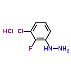 (3-Chloro-2-fluorophenyl)hydrazinium chloride Structure