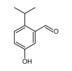 Benzaldehyde, 5-hydroxy-2-(1-methylethyl)- (9CI) Structure