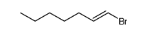 (E)-1-bromo-1-heptene Structure