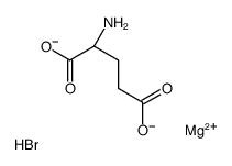 magnesium,(2S)-2-aminopentanedioate,hydrobromide Structure