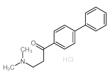 3-dimethylamino-1-(4-phenylphenyl)propan-1-one结构式