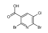 2,6-DIBROMO-5-CHLORONICOTINIC ACID Structure