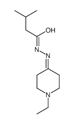 Butanoic acid, 3-methyl-, (1-ethyl-4-piperidinylidene)hydrazide (9CI) Structure
