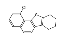 1-chloro-7,8,9,10-tetrahydro-benzo[b]naphtho[2,1-d]thiophene结构式