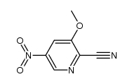 2-Cyano-3-methoxy-5-nitropyridine结构式