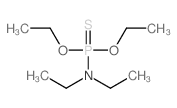 N-diethoxyphosphinothioyl-N-ethyl-ethanamine结构式