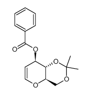 3-O-Benzoyl-4,6-O-isopropylidene-D-glucal Structure