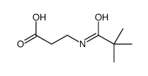 3-[(2,2-二甲基丙酰基)氨基]丙酸结构式