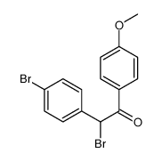 2-bromo-2-(4-bromophenyl)-1-(4-methoxyphenyl)ethanone Structure