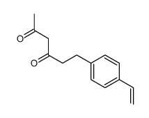 6-(4-ethenylphenyl)hexane-2,4-dione Structure