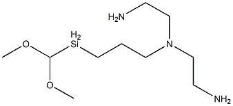 N-(2-氨基乙基)-N-[3-(二甲氧基甲基硅烷基)丙基]-1,2-乙二胺结构式
