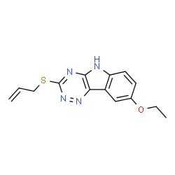 2H-1,2,4-Triazino[5,6-b]indole,8-ethoxy-3-(2-propenylthio)-(9CI) Structure