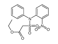 ethyl 2-[(2-nitrophenyl)-phenylsulfamoyl]acetate结构式