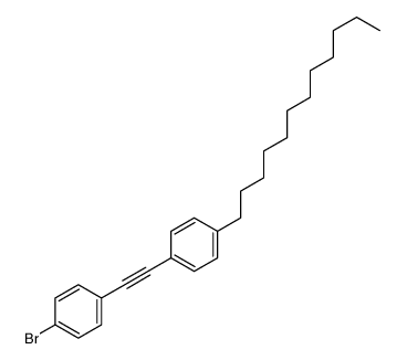 1-bromo-4-[2-(4-dodecylphenyl)ethynyl]benzene结构式