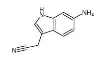 2-(6-amino-1H-indol-3-yl)acetonitrile Structure
