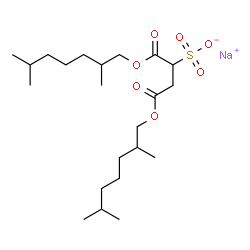 sodium 1,4-bis(2,6-dimethylheptyl) sulphonatosuccinate structure