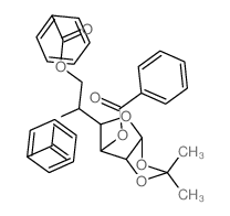 a-D-Glucofuranose,1,2-O-(1-methylethylidene)-, tribenzoate (9CI) structure
