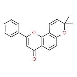 6′′,6′′-Dimethylpyrano[2′′,3′′:7,8]flavone Structure