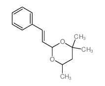 1,3-Dioxane,4,4,6-trimethyl-2-(2-phenylethenyl)-结构式