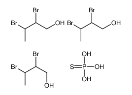 2,3-dibromobutan-1-ol,trihydroxy(sulfanylidene)-λ5-phosphane结构式