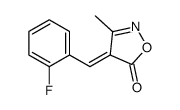 4-[(2-fluorophenyl)methylidene]-3-methyl-1,2-oxazol-5-one Structure