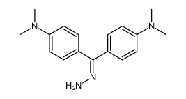 4-[C-[4-(dimethylamino)phenyl]carbonohydrazonoyl]-N,N-dimethylaniline Structure