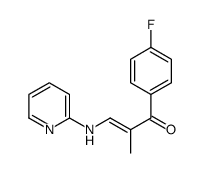 1-(4-fluorophenyl)-2-methyl-3-(pyridin-2-ylamino)prop-2-en-1-one结构式