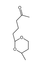 5-[(4S)-4-methyl-1,3-dioxan-2-yl]pentan-2-one结构式