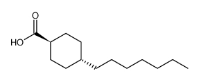 反式-4-庚基环己烷羧酸结构式