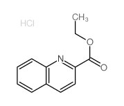 2-Quinolinecarboxylicacid, ethyl ester, hydrochloride (1:1) Structure