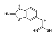 (9CI)-(2-氨基-6-苯并噻唑)-硫脲结构式