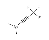 dimethyl(3,3,3-trifluoroprop-1-yn-1-yl)arsine结构式
