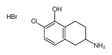 6-amino-2-chloro-5,6,7,8-tetrahydronaphthalen-1-ol,hydrobromide结构式