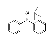 [tert-butyl(dimethyl)silyl]-diphenylphosphane结构式