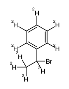 [1-bromo(2H4)ethyl](2H5)benzene Structure