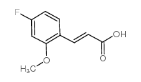 4-氟-2-甲氧基肉桂酸结构式