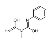 1-carbamoyl-1-methyl-3-phenylurea Structure