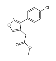 [3-(4-chloro-phenyl)-isoxazol-4-yl]-acetic acid methyl ester结构式