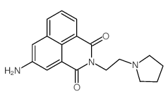 {1H-Benz[de]isoquinoline-1,3(2H)-dione,} {5-amino-2-[2-(1-pyrrolidinyl)ethyl]-}结构式