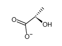 L-lactate anion Structure