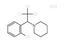 1-[o-Chloro-.alpha.-(trichloromethyl)benzyl]piperidine hydrochloride结构式