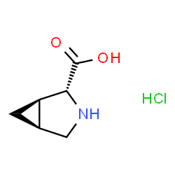 (1R,2R,5S)-rel-3-氮杂双环[3.1.0]己烷-2-羧酸的盐酸盐结构式