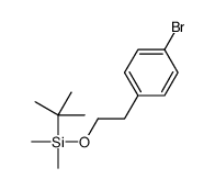1-溴-4-[2-(叔丁基二甲基甲硅烷基氧基)乙基]苯结构式
