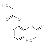1,2-Benzenediol,1,2-dipropanoate Structure